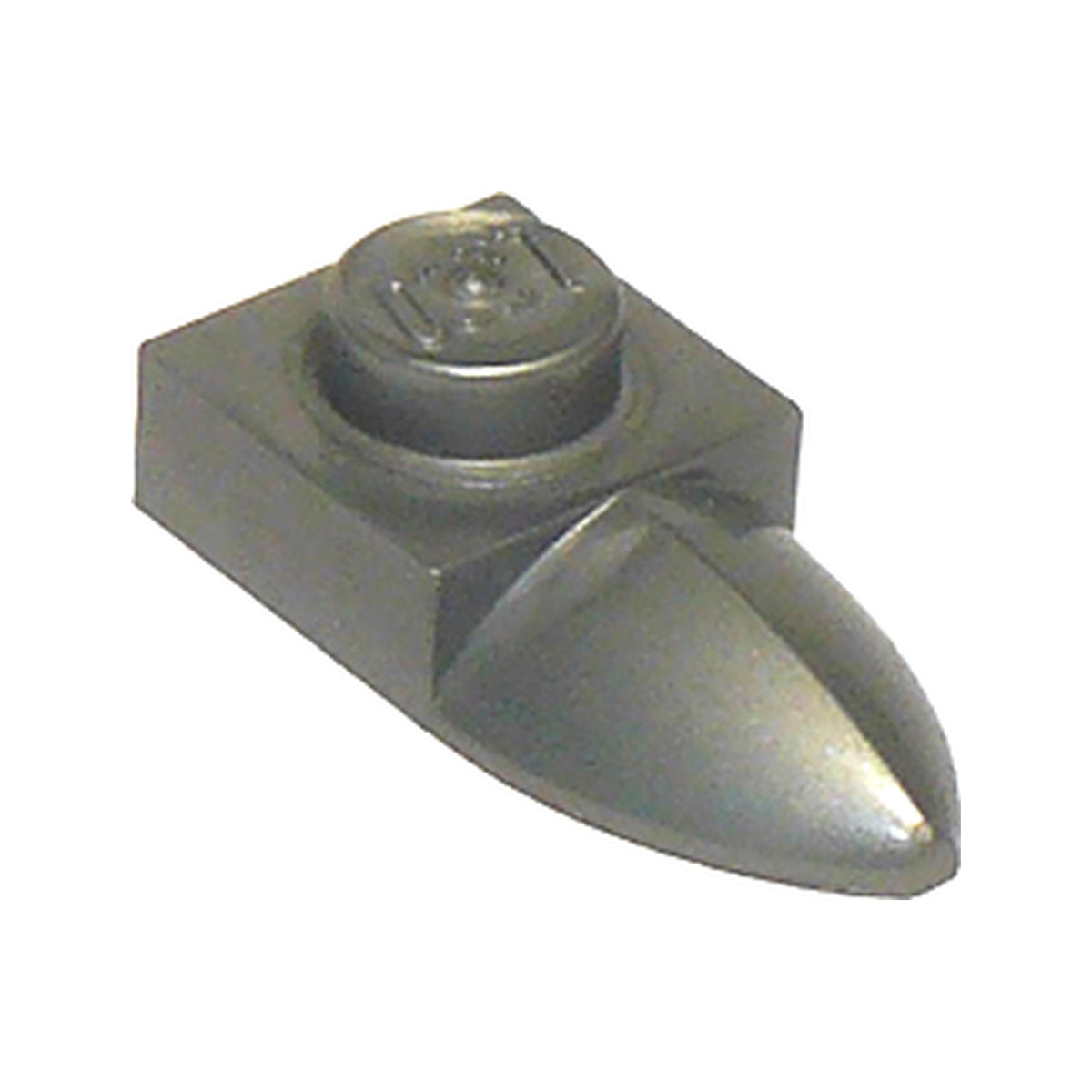 LEGO® Plate, Modified 1 x 1 with Tooth Horizontal 49668 silber