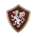LEGO® Minifigure, Shield Quadrilateral with White and Silver Griffin on Dark Red Background with Gold Border Pattern 4972pb02 silber