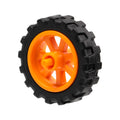 LEGO® Wheel 15mm D. x 6mm City Motorcycle with Black Tire 21mm D. x 6mm City Motorcycle (50862 / 50861) 50862c01 orange