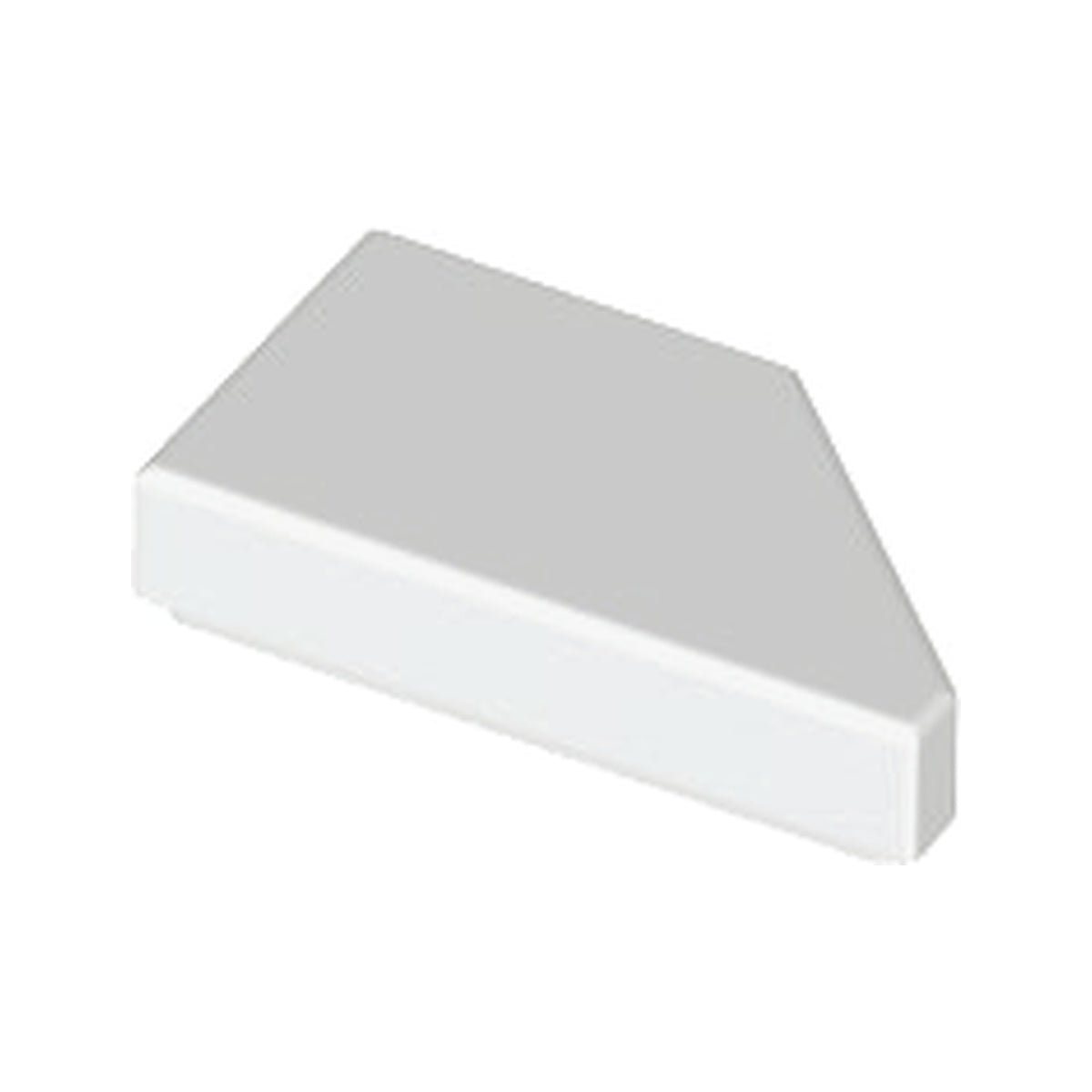 LEGO® Tile, Modified 1 x 2 Wedge Left 5091 weiss