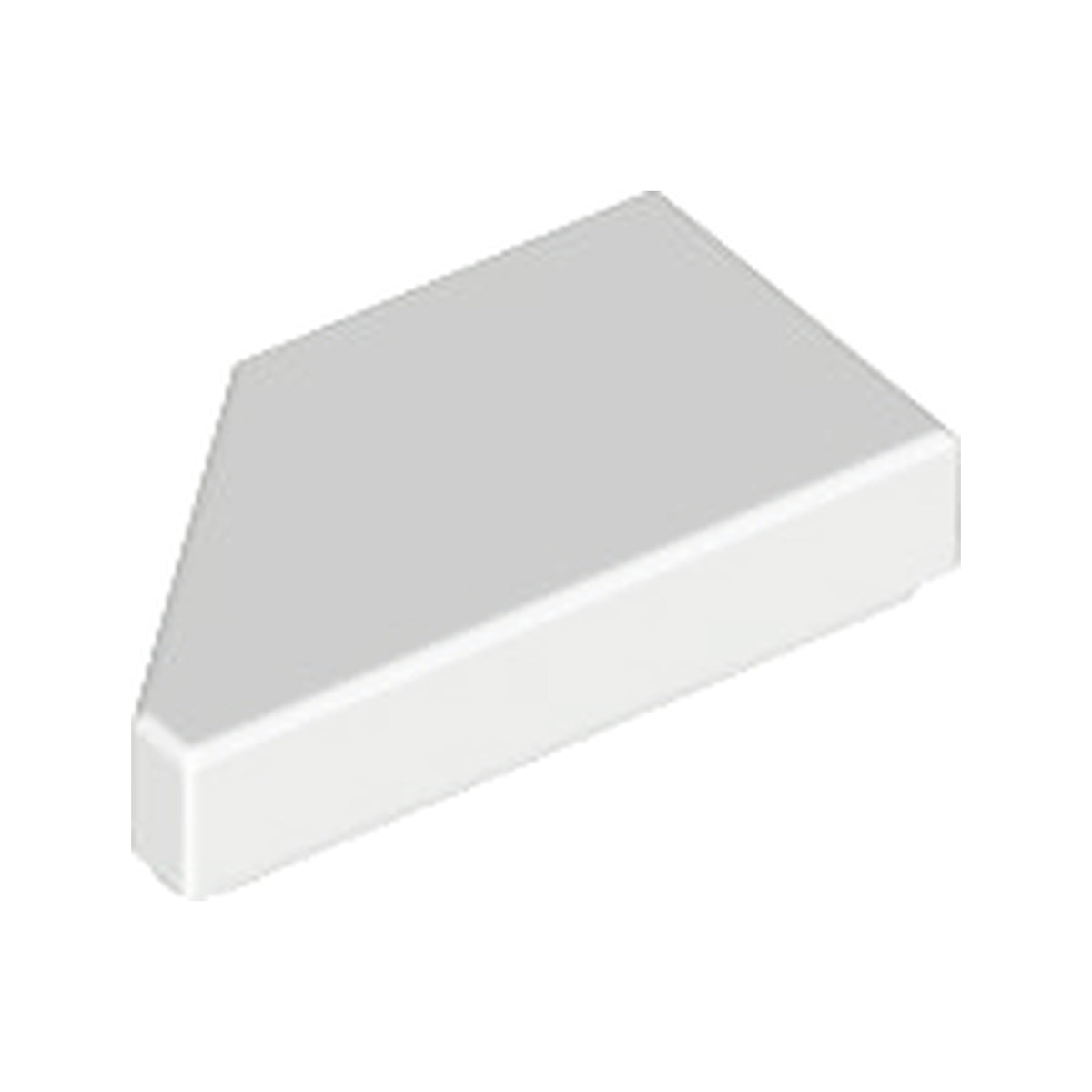 LEGO® Tile, Modified 1 x 2 Wedge Right 5092 weiss