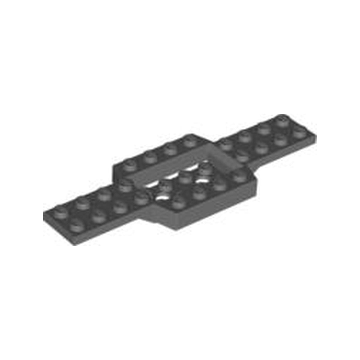 LEGO® Vehicle, Base 4 x 12 x 3/4 with 2 x 4 Recessed Center with Smooth Underside 52036 dunkelgrau