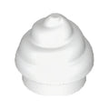 LEGO® Plate, Round 1 x 1 with Horizontal Swirl / Twist 53119 weiss
