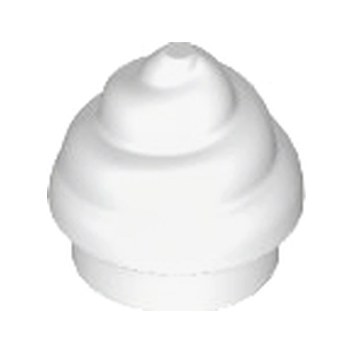 LEGO® Plate, Round 1 x 1 with Horizontal Swirl / Twist 53119 weiss