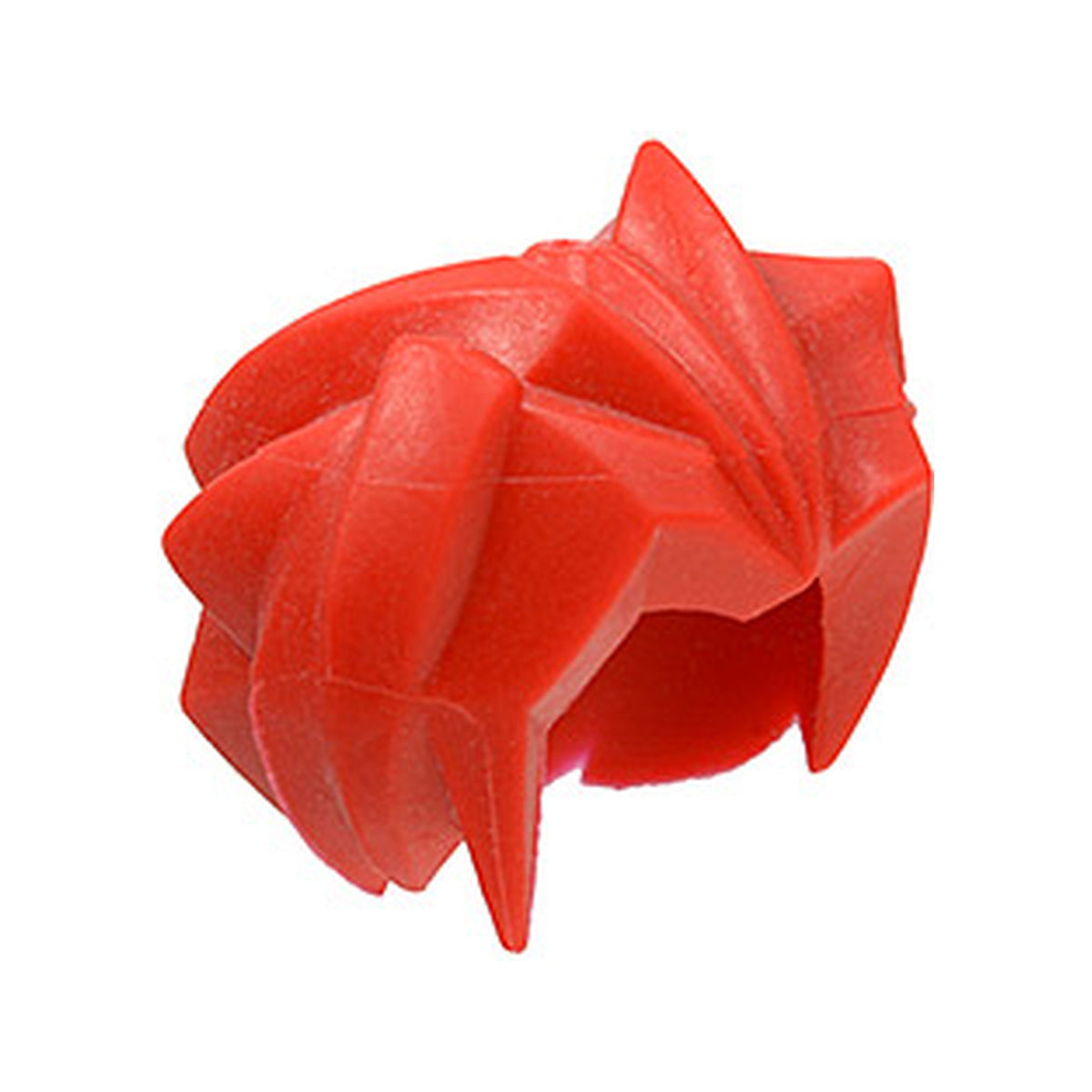LEGO® Minifigure, Hair Angular Swept Back - Flexible Rubber 53982 rot