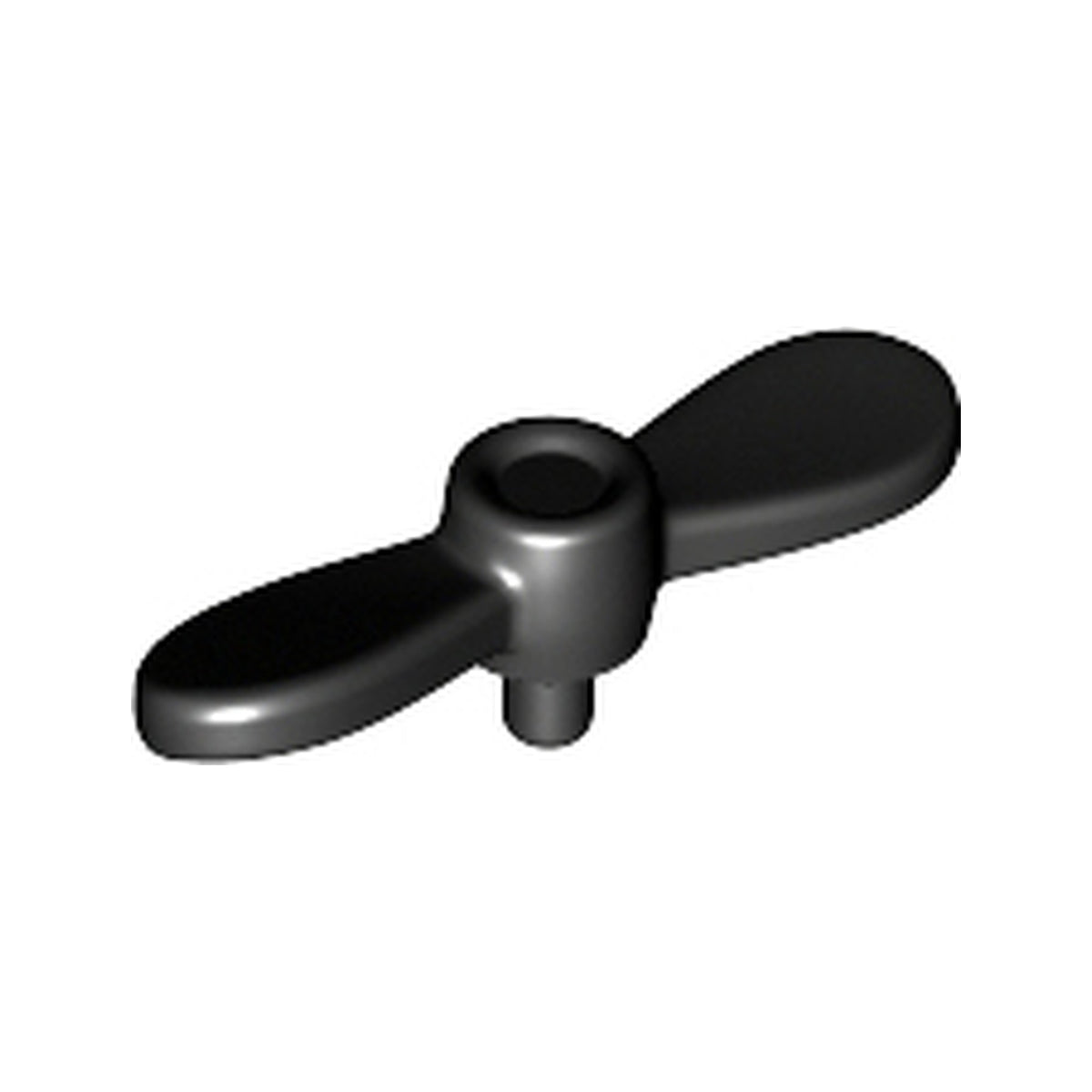 LEGO® Minifigure, Propeller 2 Blade Twisted Tiny with Small Pin 54568 schwarz