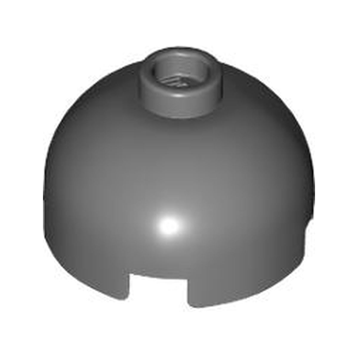LEGO® Brick, Round 2 x 2 Dome Top 553 dunkelgrau