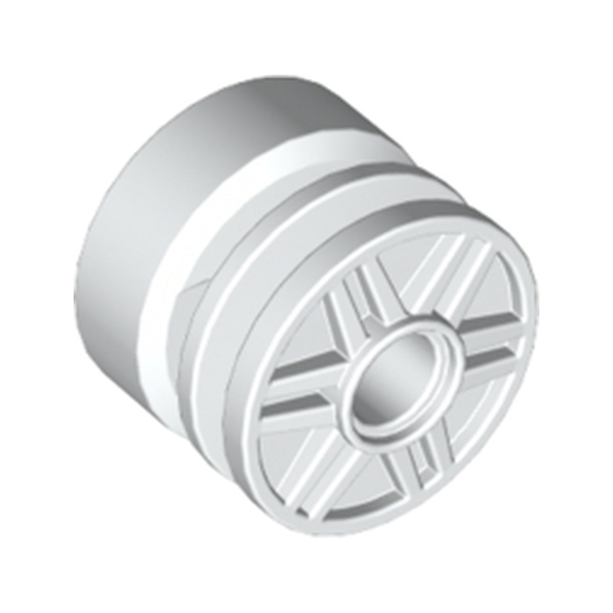 LEGO® Wheel 18mm D. x 14mm with Pin Hole, Fake Bolts and Shallow Spokes 55981 weiss