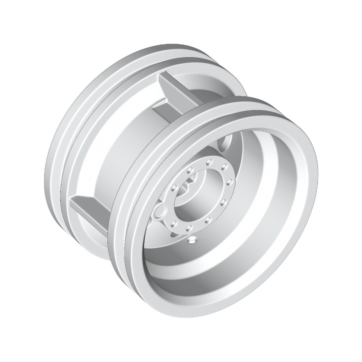 LEGO® Wheel 30.4mm D. x 20mm with No Pin Holes and Reinforced Rim 56145 weiss