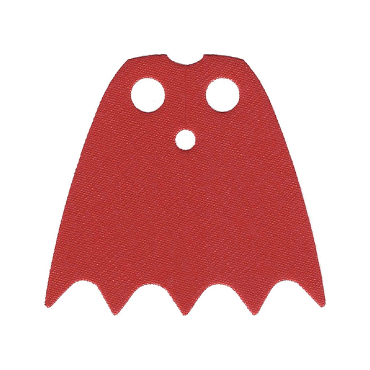 LEGO® Minifigure Cape Cloth with Top Holes and Scalloped 5 Points Bottom (Batman), Long, Circle Neck Cut - Traditional Starched Fabric 56630 rot