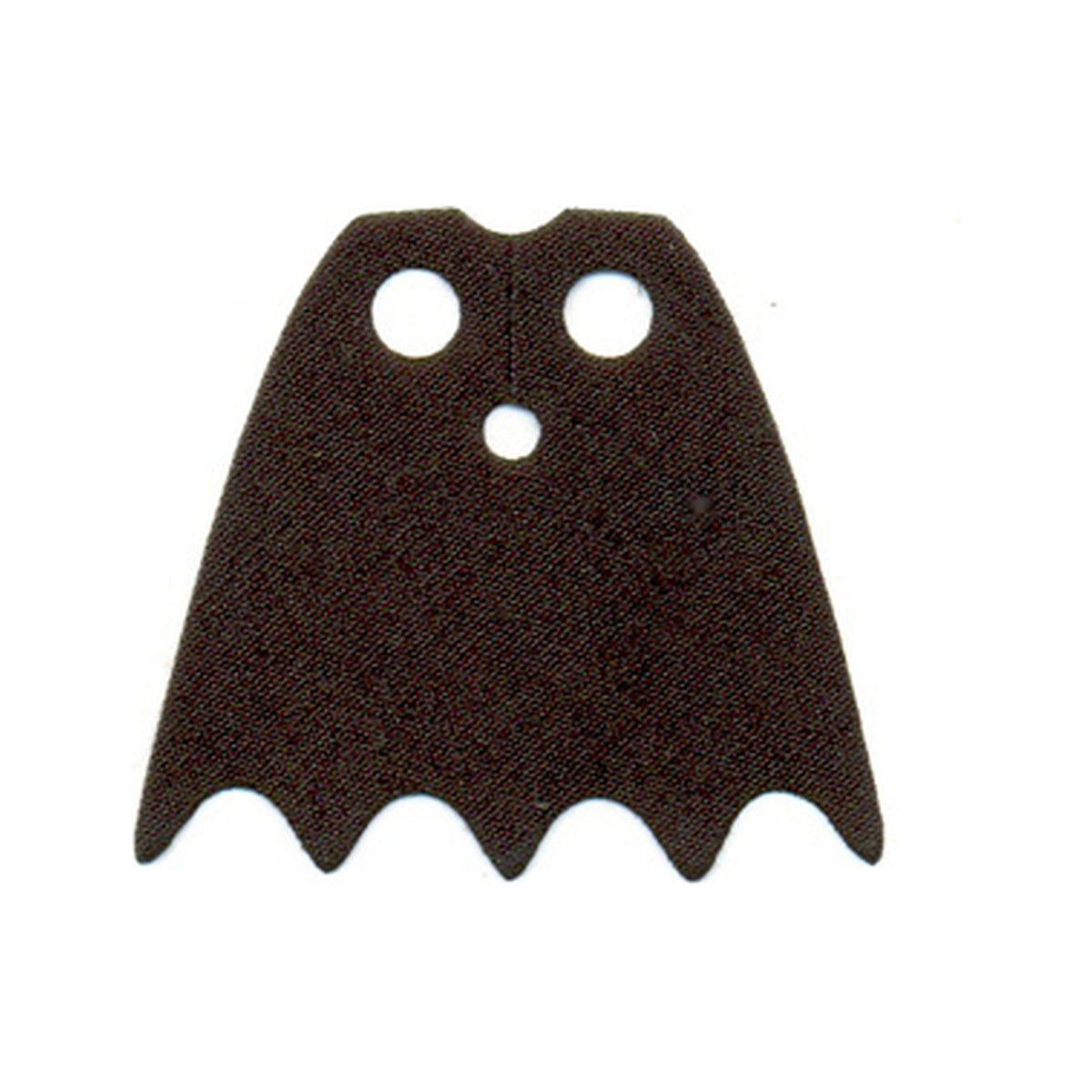 LEGO® Minifigure Cape Cloth with Top Holes and Scalloped 5 Points Bottom (Batman), Long, Circle Neck Cut - Traditional Starched Fabric 56630 schwarz