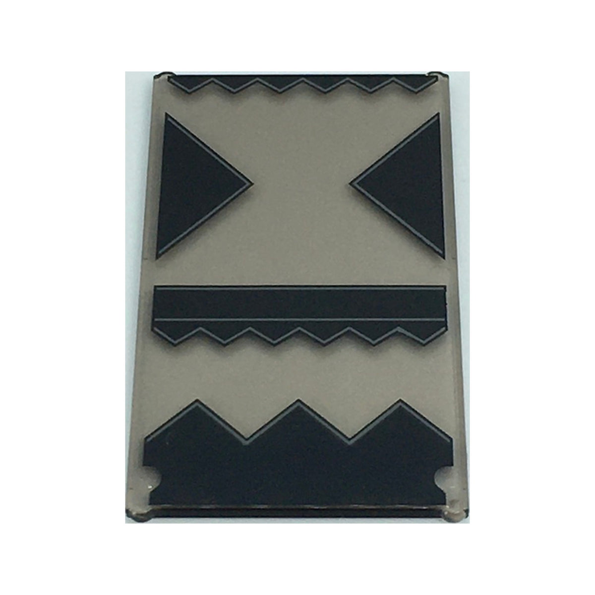 LEGO® Glass for Window 1 x 4 x 6 with Black Triangles and Geometric Designs with Gray Lines Pattern 57895pb094 transparent braun