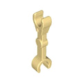 LEGO® Arm Mechanical, Straight with Clips at 90 degrees (Vertical Grip) 59230 beige
