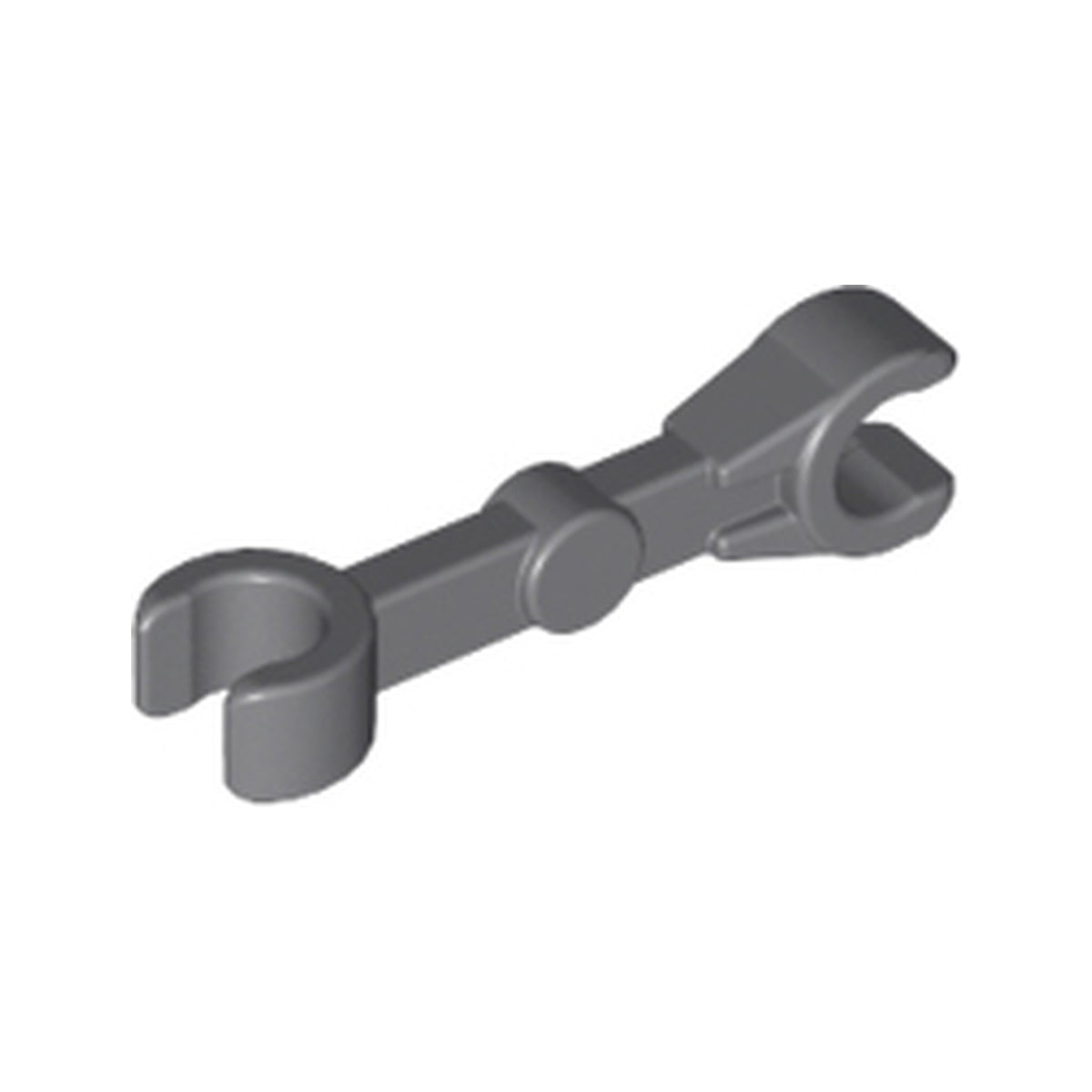 LEGO® Arm Mechanical, Straight with Clips at 90 degrees (Vertical Grip) 59230 dunkelgrau