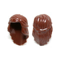 LEGO® Minifigure, Hair Female Mid-Length with Braid Around Sides 59363 braun