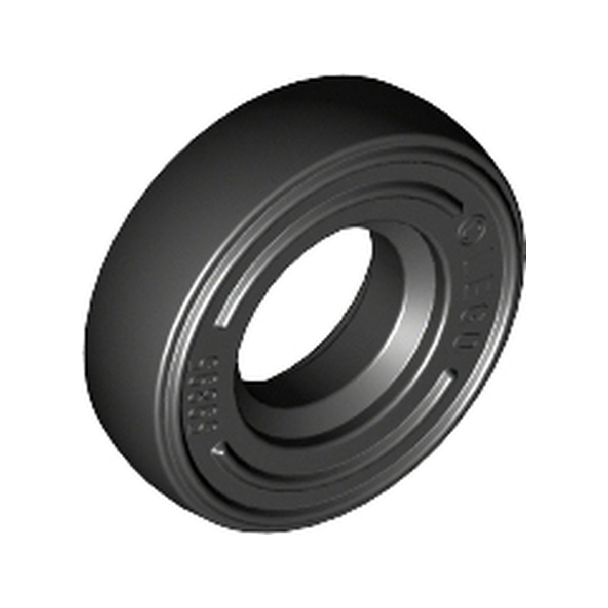 LEGO® Tire 14mm D. x 4mm Smooth Small Single with Number Embossed on Side 59895 schwarz