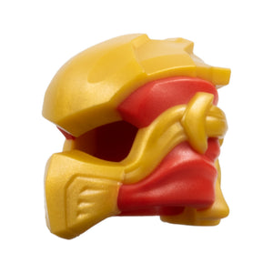 LEGO® Minifigure, Headgear Ninjago Wrap Type 10 with Molded Pearl Gold Armor, Wraps and Knot Pattern 5990pb01