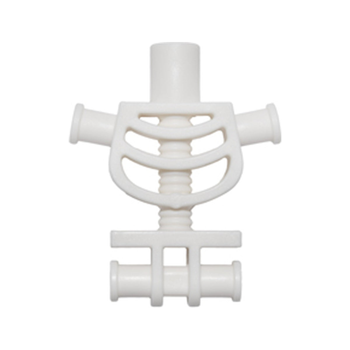 LEGO® Torso Skeleton, Rounded Rib Cage and Thick Shoulder Pins 60115 weiss