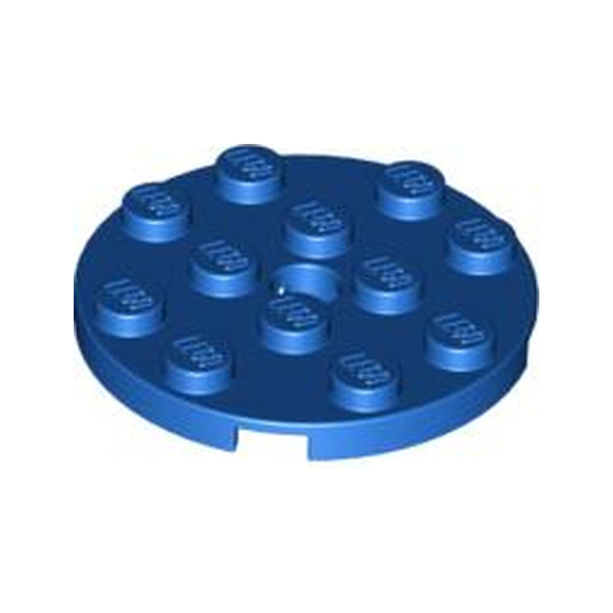 LEGO® Plate, Round 4 x 4 with Hole 60474 blau
