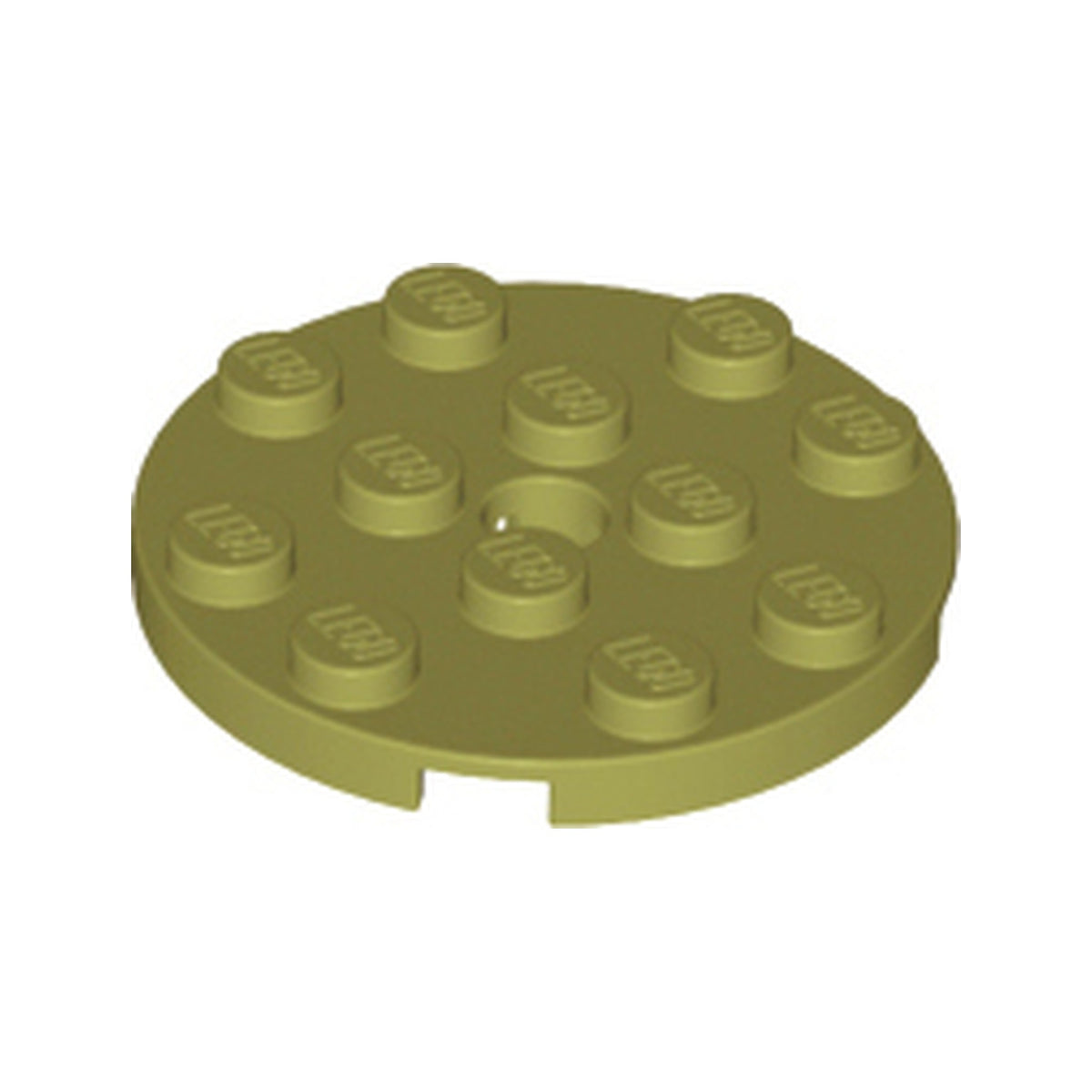 LEGO® Plate, Round 4 x 4 with Hole 60474 olivgrün