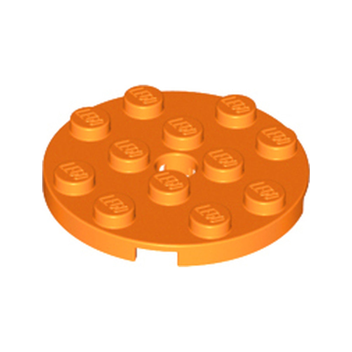 LEGO® Plate, Round 4 x 4 with Hole 60474 orange