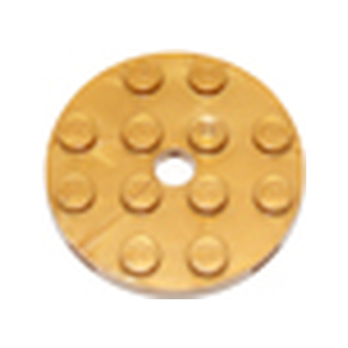 LEGO® Plate, Round 4 x 4 with Hole 60474 perlgold