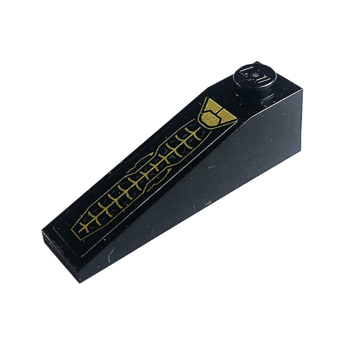 LEGO® Slope 18 4 x 1 with Gold Spider Web and Armor Plates Pattern (Sticker) - Set 76195 60477pb020 schwarz
