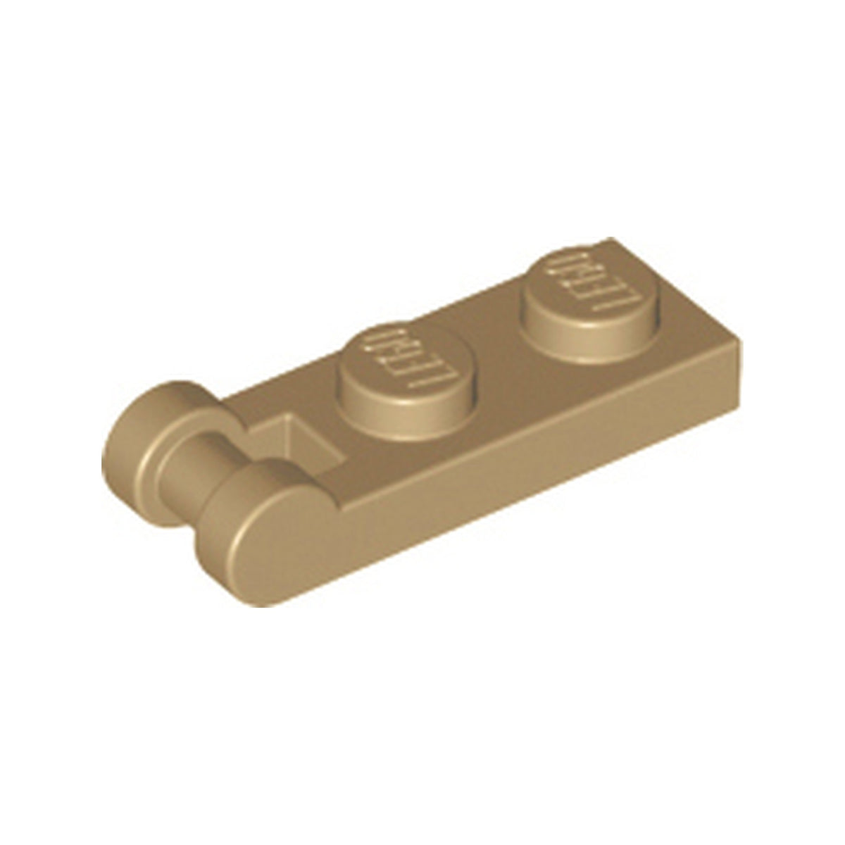 LEGO® Plate, Modified 1 x 2 with Bar Handle on End 60478 dunkelbeige