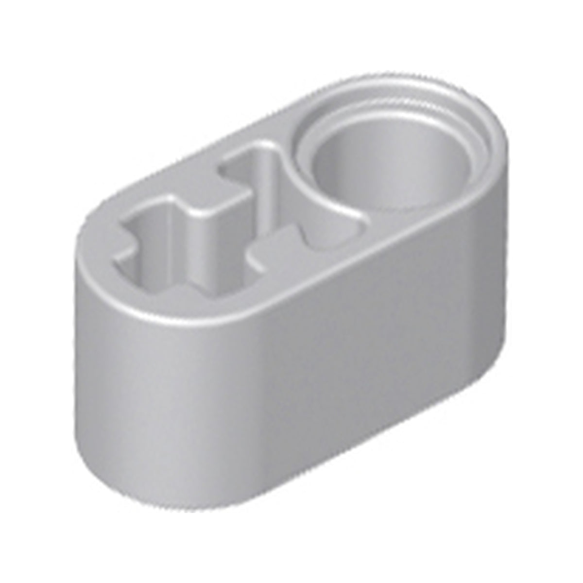 LEGO® Technic, Liftarm Thick 1 x 2 - Axle Hole 60483 hellgrau