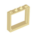 LEGO® Window 1 x 4 x 3 - No Shutter Tabs 60594 beige