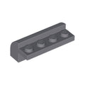 LEGO® Slope, Curved 2 x 4 x 1 1/3 with 4 Recessed Studs 6081 dunkelgrau