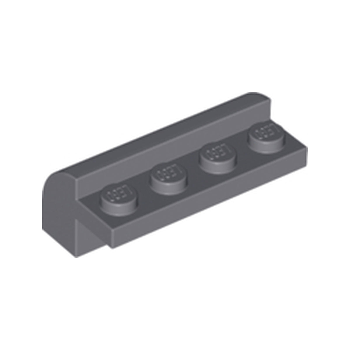 LEGO® Slope, Curved 2 x 4 x 1 1/3 with 4 Recessed Studs 6081 dunkelgrau