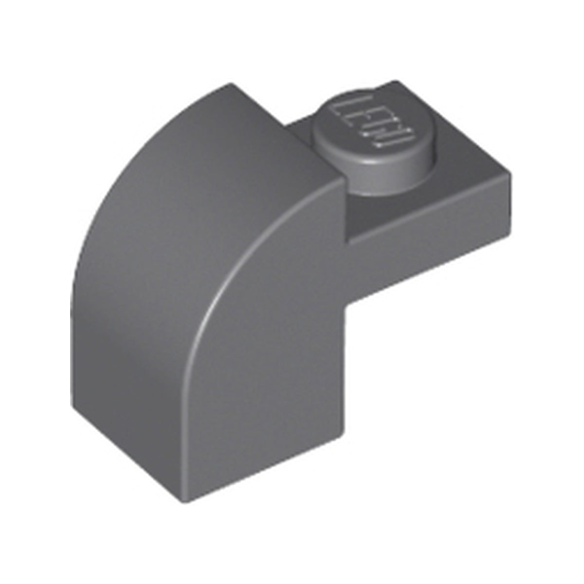LEGO® Slope, Curved 2 x 1 x 1 1/3 with Recessed Stud 6091 dunkelgrau