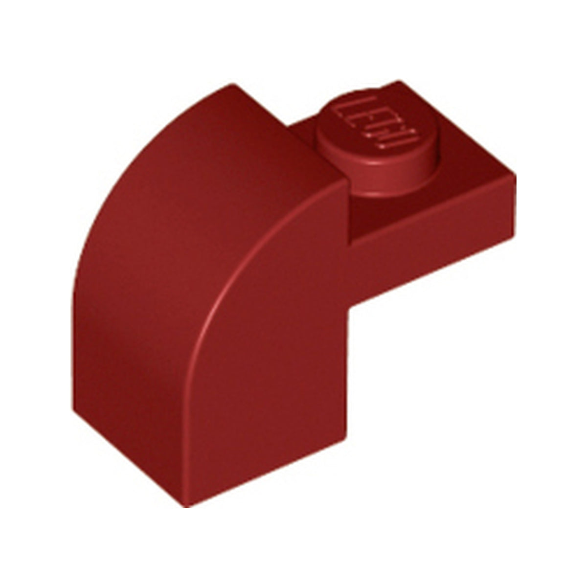 LEGO® Slope, Curved 2 x 1 x 1 1/3 with Recessed Stud 6091 dunkelrot