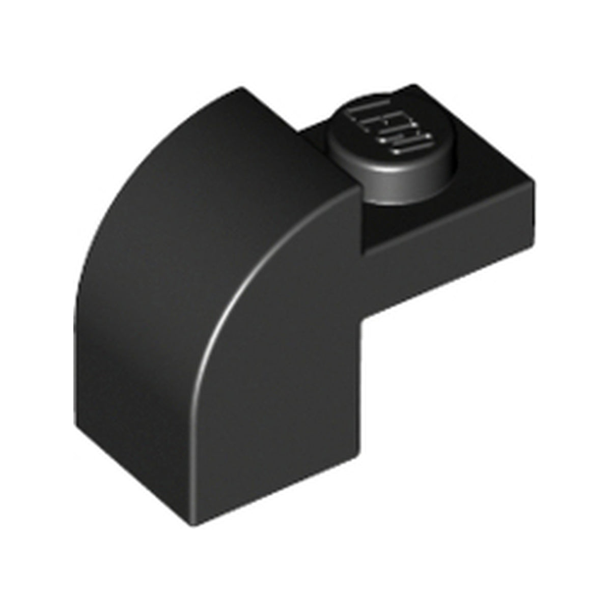 LEGO® Slope, Curved 2 x 1 x 1 1/3 with Recessed Stud 6091 schwarz