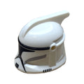 LEGO® Minifigure, Headgear Helmet SW Clone Trooper with Holes, Light Bluish Gray and Black Markings and Black Visor Pattern 61189pb19 weiss