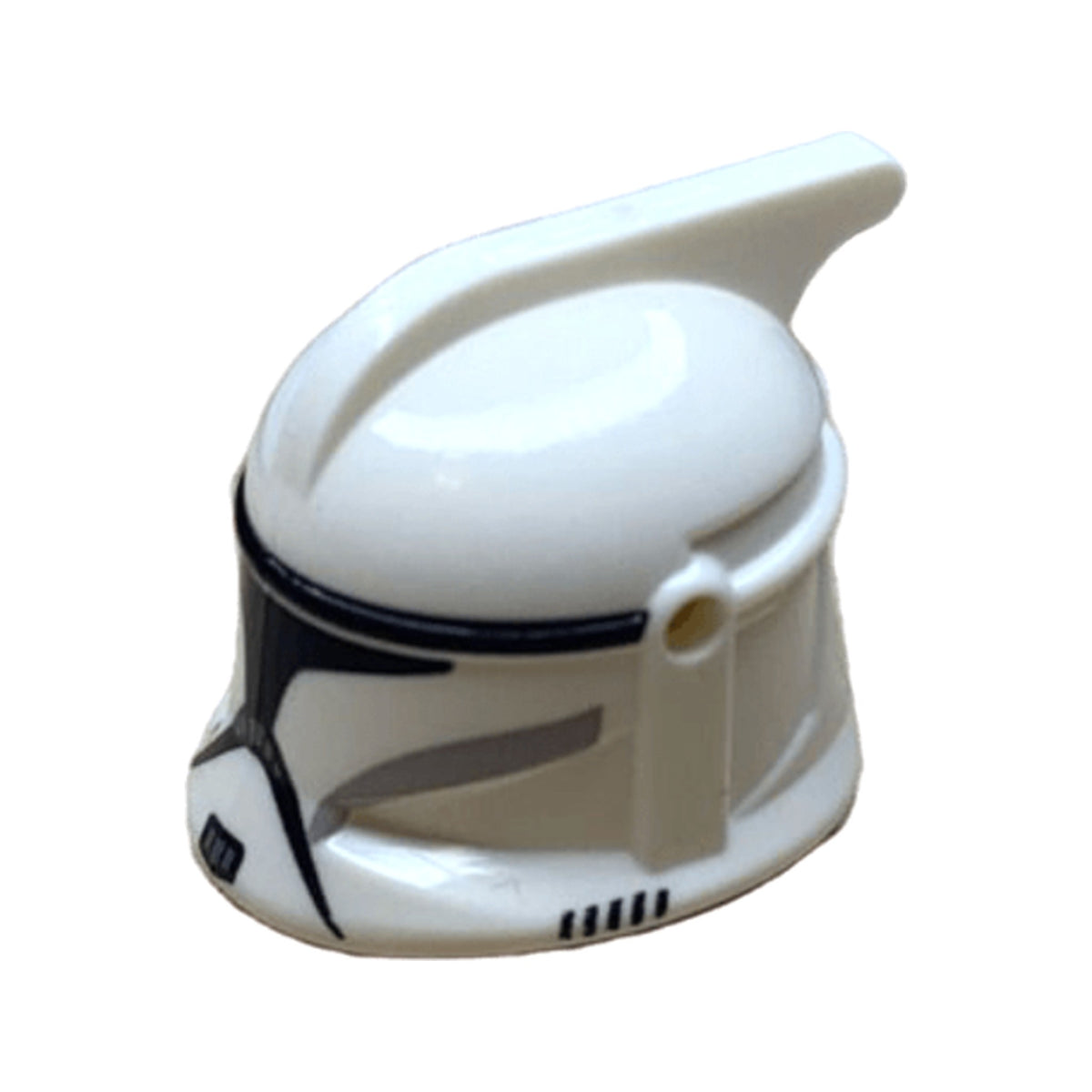 LEGO® Minifigure, Headgear Helmet SW Clone Trooper with Holes, Light Bluish Gray and Black Markings and Black Visor Pattern 61189pb19 weiss