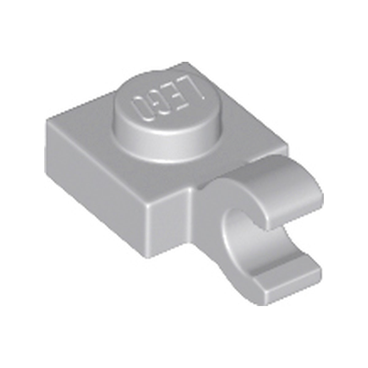 LEGO® Plate, Modified 1 x 1 with Open O Clip (Horizontal Grip) 61252 hellgrau