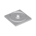 LEGO® Turntable 4 x 4 Square Base, Locking 61485 hellgrau