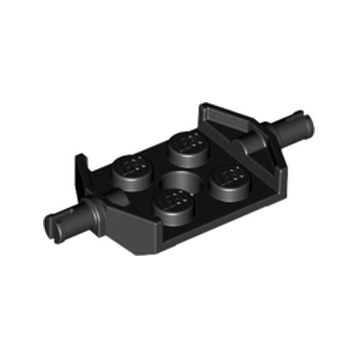 LEGO® Plate, Modified 2 x 2 with Wheels Holder Wide and Hole 6157 schwarz