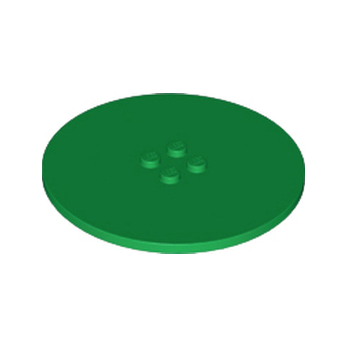 LEGO® Tile, Round 8 x 8 with 4 Studs in Center 6177 grün