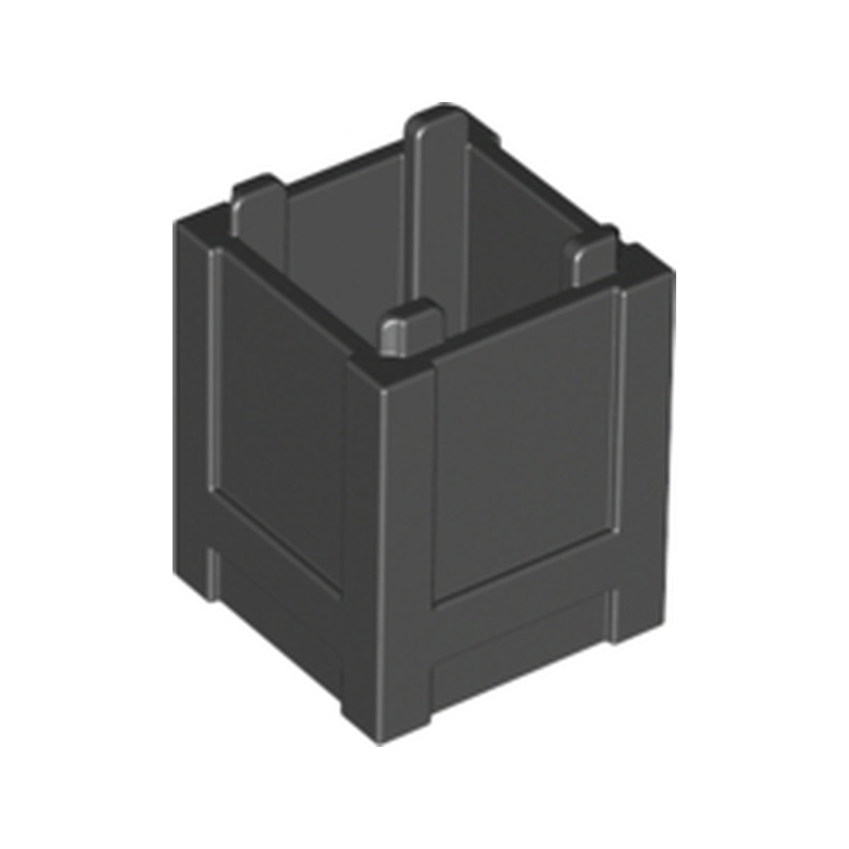 LEGO® Container, Box 2 x 2 x 2 - Top Opening 61780 schwarz