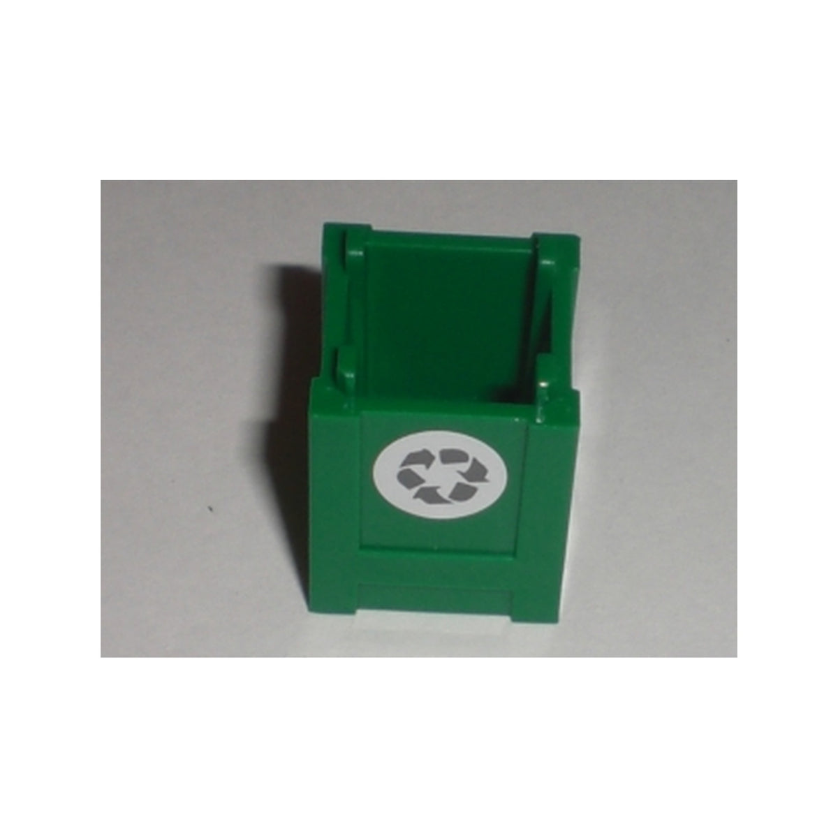 LEGO® Container, Box 2 x 2 x 2 - Top Opening with Recycling Arrows Pattern on Single Side (Sticker) - Set 7208 61780pb004 grün