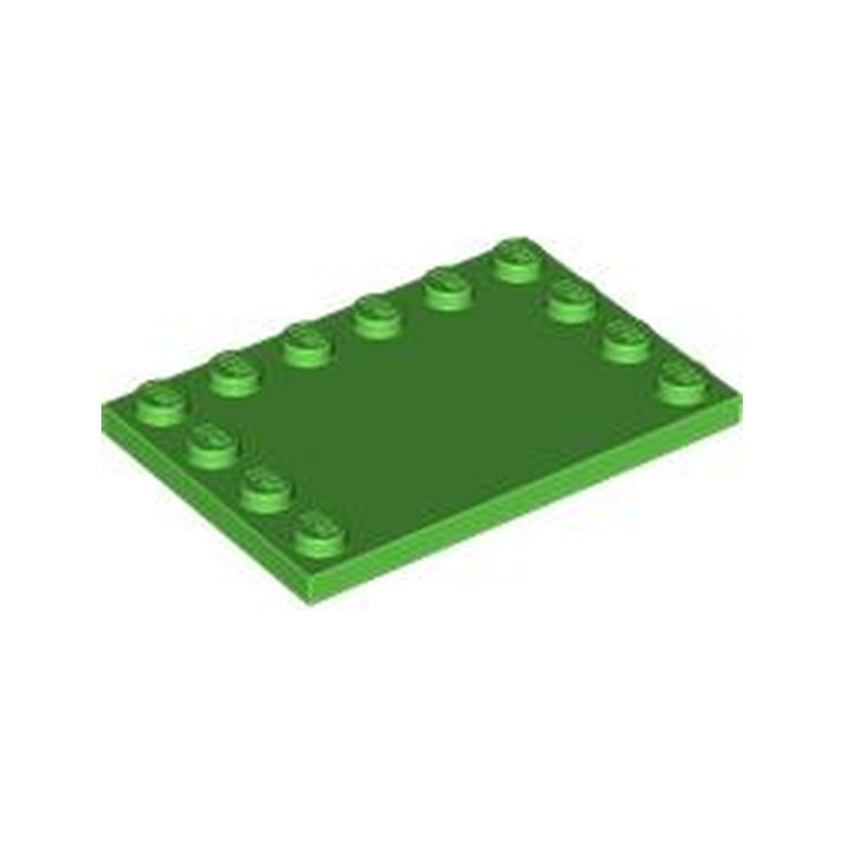 LEGO® Tile, Modified 4 x 6 with Studs on Edges 6180 leuchtend grün