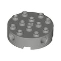 LEGO® Brick, Round 4 x 4 with 4 Side Pin Holes and Center Axle Hole 6222 dunkelgrau