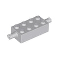 LEGO® Brick, Modified 2 x 4 with Pins 6249 hellgrau