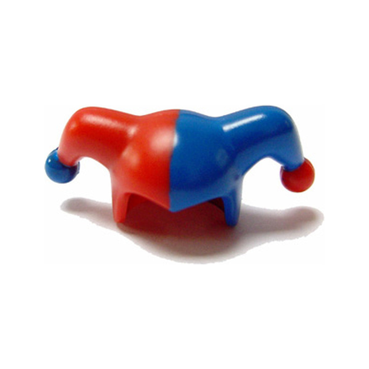 LEGO® Minifigure, Headgear Jester's Cap with Blue Left Side and Blue Pom Pom Right Side Pattern 62537pb02 rot
