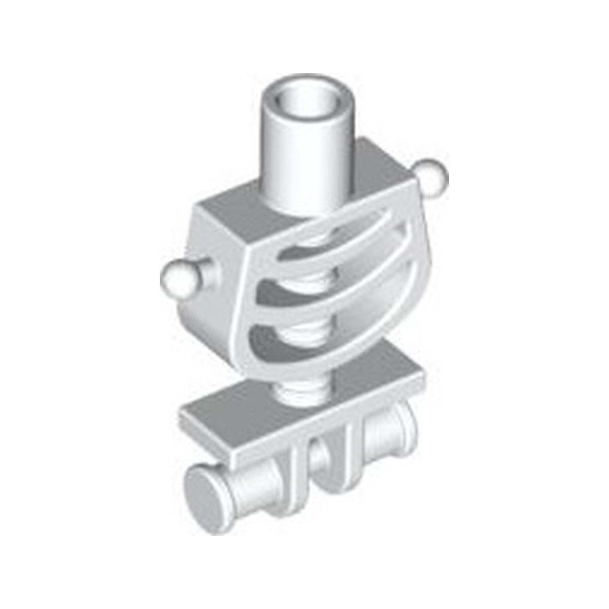 LEGO® Torso Skeleton, Rounded Rib Cage and Thin Shoulder Pins 6260 weiss