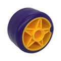 LEGO® Wheel 24 x 15 with Pin Hole with Molded Dark Purple Hard Plastic Tire Pattern 6278pb02 hellorange