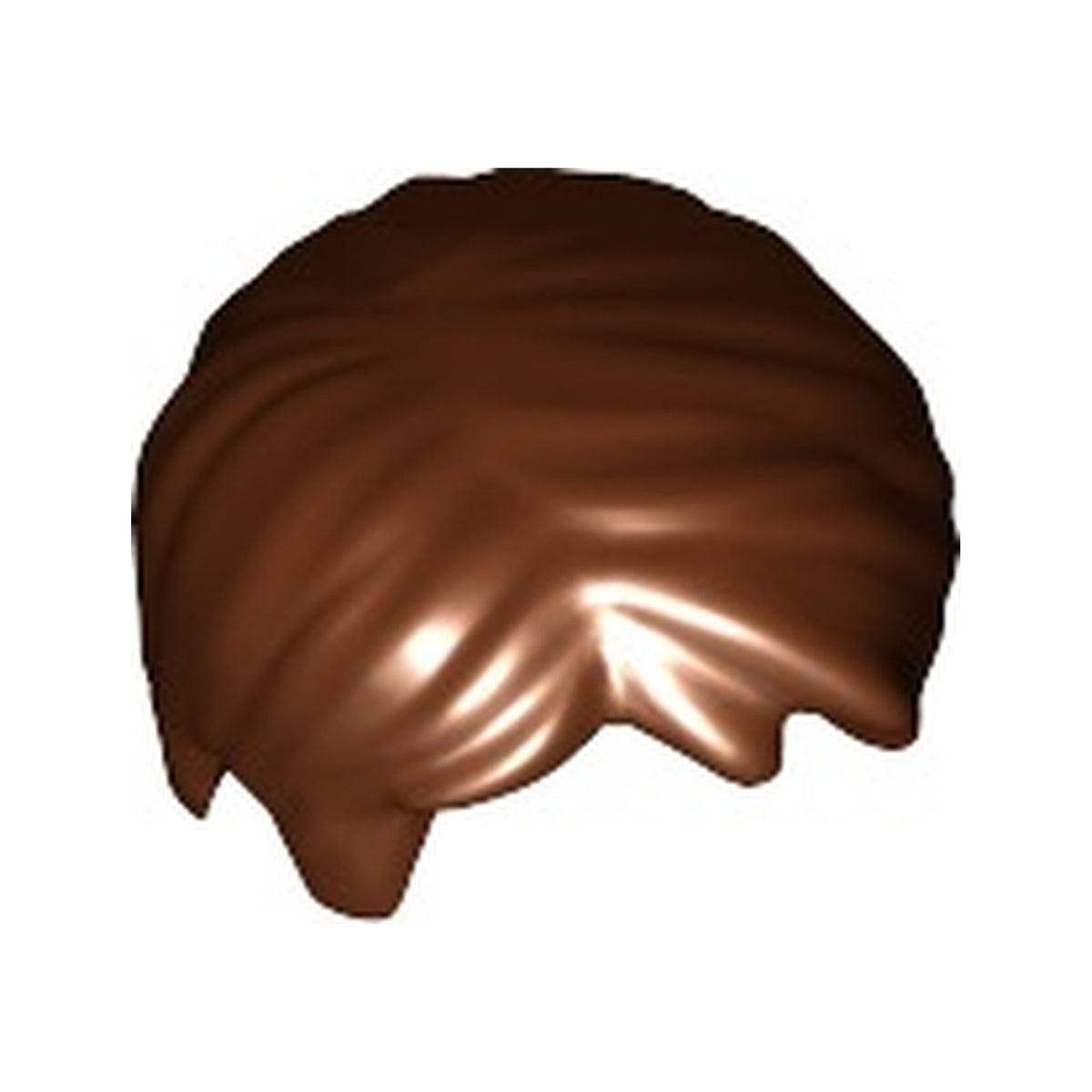 LEGO® Minifigure, Hair Short Tousled with Side Part 62810 braun